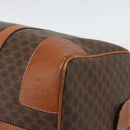 CELINE Macadam Boston Bag PVC Leather Brown Gold Tone Auth ep15169-9