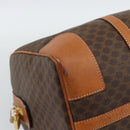 CELINE Macadam Boston Bag PVC Leather Brown Gold Tone Auth ep15169-14