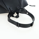 LOEWE Hammock Medium Hand Bag Leather 2way Black Silver Auth ep15172SAV-9