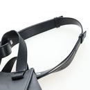 LOEWE Hammock Medium Hand Bag Leather 2way Black Silver Auth ep15172SAV-16