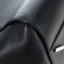 LOEWE Hammock Medium Hand Bag Leather 2way Black Silver Auth ep15172SAV-18
