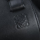 LOEWE Hammock Medium Hand Bag Leather 2way Black Silver Auth ep15172SAV-23