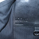 LOEWE Hammock Medium Hand Bag Leather 2way Black Silver Auth ep15172SAV-24