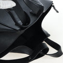 LOEWE Hammock Medium Hand Bag Leather 2way Black Silver Auth ep15172SAV-6