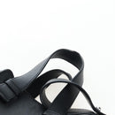 LOEWE Hammock Medium Hand Bag Leather 2way Black Silver Auth ep15172SAV-14