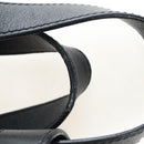 LOEWE Hammock Medium Hand Bag Leather 2way Black Silver Auth ep15172SAV-15