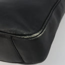 GUCCI Bamboo Hand Bag Leather Black Gold Tone 004 123 1638 Auth ep15174-9
