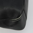 GUCCI Bamboo Hand Bag Leather Black Gold Tone 004 123 1638 Auth ep15174-16