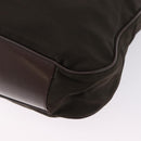 GUCCI Bamboo Hand Bag Nylon 2way Khaki Silver 001 2404 1577 0 Auth ep15179-13