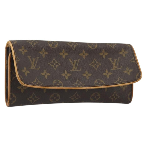 LOUIS VUITTON Monogram Pochette Twin GM Shoulder Bag M51852 LV Auth ep15180
