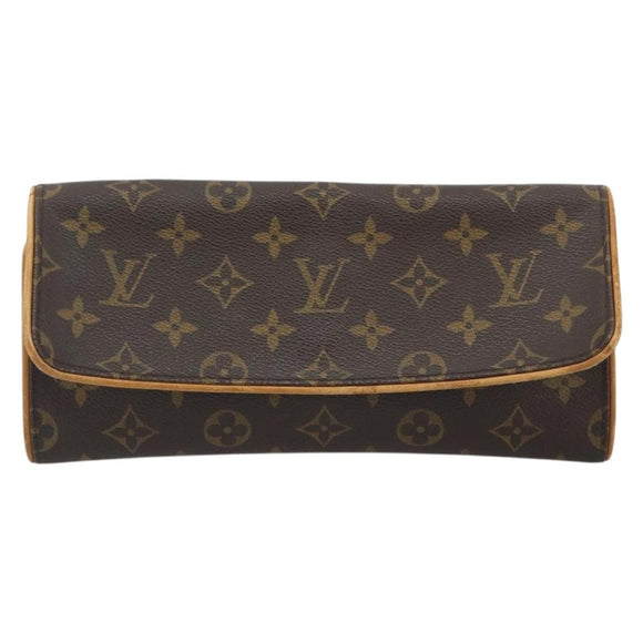 LOUIS VUITTON Monogram Pochette Twin GM Shoulder Bag M51852 LV Auth ep15180