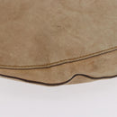 GUCCI Shoulder Bag Leather Beige Silver 95726 Auth ep15181-15