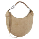 GUCCI Shoulder Bag Leather Beige Silver 95726 Auth ep15181-1
