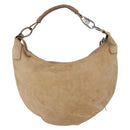 GUCCI Shoulder Bag Leather Beige Silver 95726 Auth ep15181-2