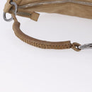 GUCCI Shoulder Bag Leather Beige Silver 95726 Auth ep15181-7