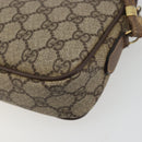 GUCCI GG Supreme Shoulder Bag PVC Leather Beige Gold Tone Auth ep15182-12