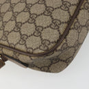 GUCCI GG Supreme Shoulder Bag PVC Leather Beige Gold Tone Auth ep15182-13