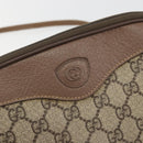 GUCCI GG Supreme Shoulder Bag PVC Leather Beige Gold Tone Auth ep15182-14