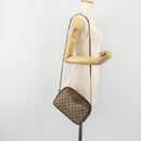 GUCCI GG Supreme Shoulder Bag PVC Leather Beige Gold Tone Auth ep15182-21
