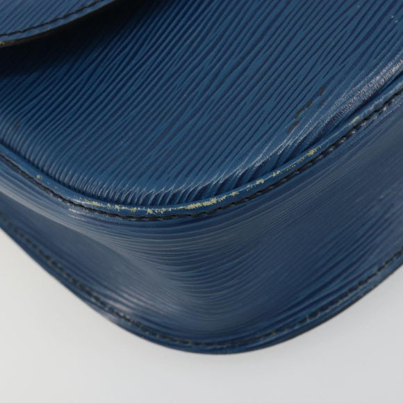 LOUIS VUITTON Epi Saint Cloud GM Shoulder Bag Blue M52195 LV Auth ep15188