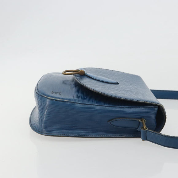 LOUIS VUITTON Epi Saint Cloud GM Shoulder Bag Blue M52195 LV Auth ep15188