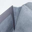 LOEWE Clutch Bag Leather Gray Auth ep15192-11