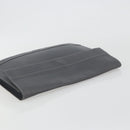 LOEWE Clutch Bag Leather Gray Auth ep15192-5