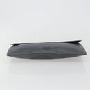 LOEWE Clutch Bag Leather Gray Auth ep15192-6