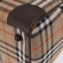 Burberrys Nova Check Boston Bag Canvas Beige Gold Tone Auth ep15193A-13
