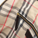 BURBERRY Hand Bag Leather 2way Black Gold Tone Auth ep15195-25