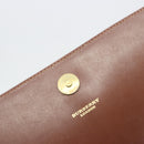 BURBERRY Nova Check Shoulder Bag PVC Leather Beige Gold Tone Auth ep15196A-17