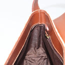 BURBERRY Nova Check Shoulder Bag PVC Leather Beige Gold Tone Auth ep15196A-20