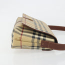 BURBERRY Nova Check Shoulder Bag PVC Leather Beige Gold Tone Auth ep15196A-4