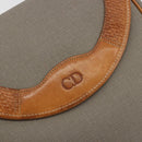 Christian Dior Shoulder Bag PVC Leather Gray Brown Auth ep15197-10