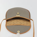 Christian Dior Shoulder Bag PVC Leather Gray Brown Auth ep15197-11