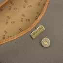Christian Dior Shoulder Bag PVC Leather Gray Brown Auth ep15197-17