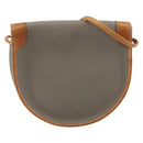 Christian Dior Shoulder Bag PVC Leather Gray Brown Auth ep15197-2