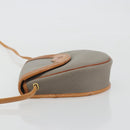Christian Dior Shoulder Bag PVC Leather Gray Brown Auth ep15197-4