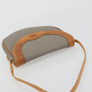 Christian Dior Shoulder Bag PVC Leather Gray Brown Auth ep15197-6