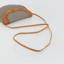 Christian Dior Shoulder Bag PVC Leather Gray Brown Auth ep15197-7