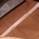 CELINE Macadam Boston Bag PVC Leather Brown Gold Tone Auth ep15198-11