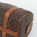 CELINE Macadam Hand Bag PVC Leather Brown Gold Tone Auth ep15199A-10