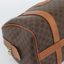 CELINE Macadam Hand Bag PVC Leather Brown Gold Tone Auth ep15199A-11