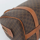 CELINE Macadam Hand Bag PVC Leather Brown Gold Tone Auth ep15199A-13