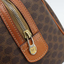 CELINE Macadam Hand Bag PVC Leather Brown Gold Tone Auth ep15199A-14