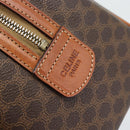 CELINE Macadam Hand Bag PVC Leather Brown Gold Tone Auth ep15199A-15