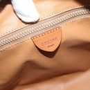 CELINE Macadam Hand Bag PVC Leather Brown Gold Tone Auth ep15199A-16