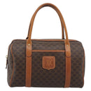 CELINE Macadam Hand Bag PVC Leather Brown Gold Tone Auth ep15199A-2