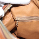 CELINE Macadam Hand Bag PVC Leather Brown Gold Tone Auth ep15199A-20