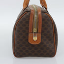 CELINE Macadam Hand Bag PVC Leather Brown Gold Tone Auth ep15199A-4
